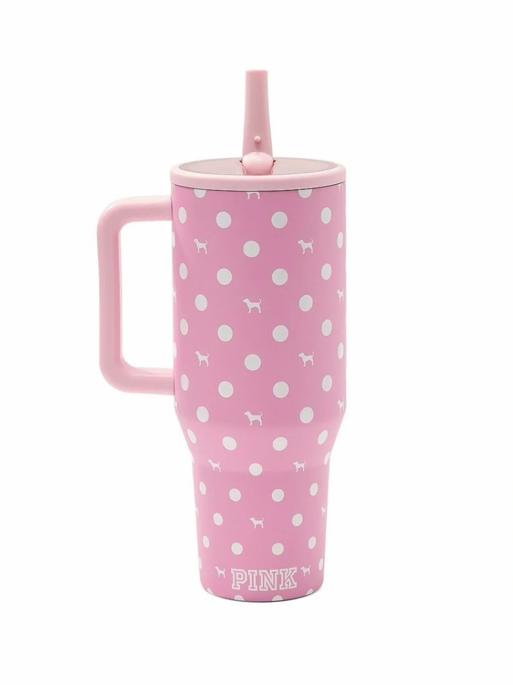 Victoria's Secret PINK x Hydrojug  POLKA DOT PUPPY dog print VIRAL tumbler 40oz